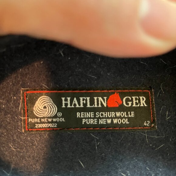 Navy Haflinger Slippers Shoes Planter Fasciitis Wool Sz 42 (W Sz 11, M Sz 9) - Picture 3 of 5